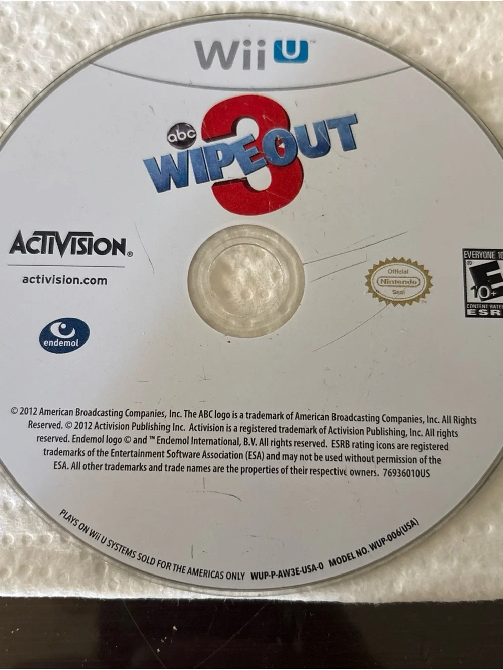Wii U Wipeout 3 - Game Disc only